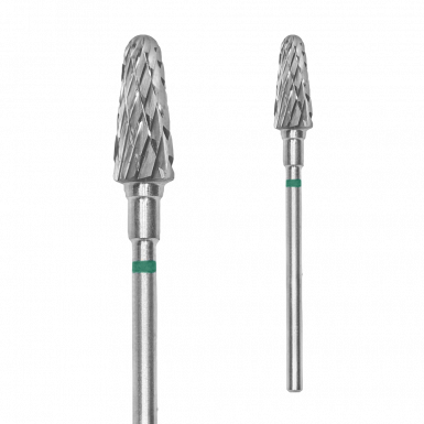 Staleks - Karbid csiszolófej Lekerekített Kúp 6 mm | 14 mm Zöld | Durva FT70G060-14