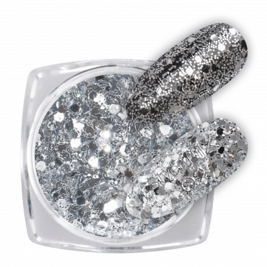 Glitter Silver Mix 02