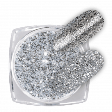 Glitter Pure Silver Mix 01