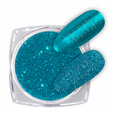 Glitter Mix Turquoise Blue 01