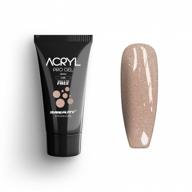 Acryl Pro Gel Shimmer Nude - HEMA & TPO Mentes Akrilzselé