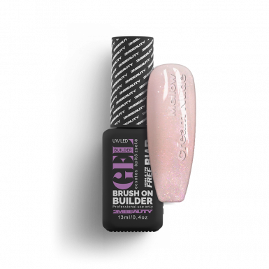 Liquid Polygel BIAB - Mellow Cream Nude - HEMA & TPO Mentes Ecsetes Építőzselé