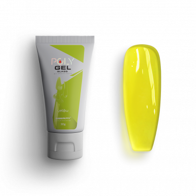 Polygel Glass - Yellow - HEMA & TPO Mentes Építőzselé