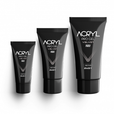 Acryl Pro Gel Velvet - Light Nude - HEMA Mentes Akrilzselé