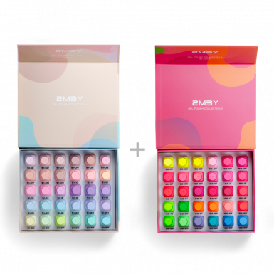 Gel Lack Szett - Collection 1-2 - Spring Pastel and Summer Neon - 2x30db