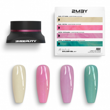 Zselé Szett - Liquid Polygel No Filing Satin - LPNF SATIN-3 - HEMA Mentes