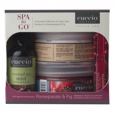 Cuccio Hidratáló Szett Gránátalmával És Fügével Szürke - Spa To Go Pomegranate & Fig