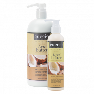 Cuccio Ultrakönnyű Testvaj Kókusszal És Fehér Gyömbérrel - Lyte Butter Ultra Sheer Coconut & White Ginger