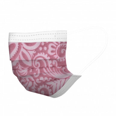 Maszk mintás piros