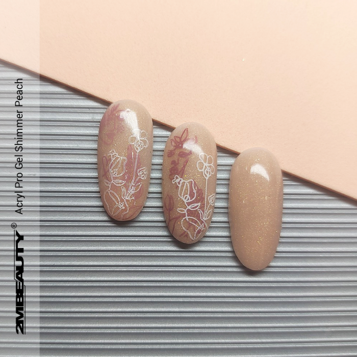 Acryl Pro Gel Shimmer Peach