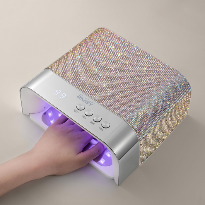 Smart Pro MultiLED Lámpa - 48W UVLED Lámpa - Princess Silver Multi Glitter
