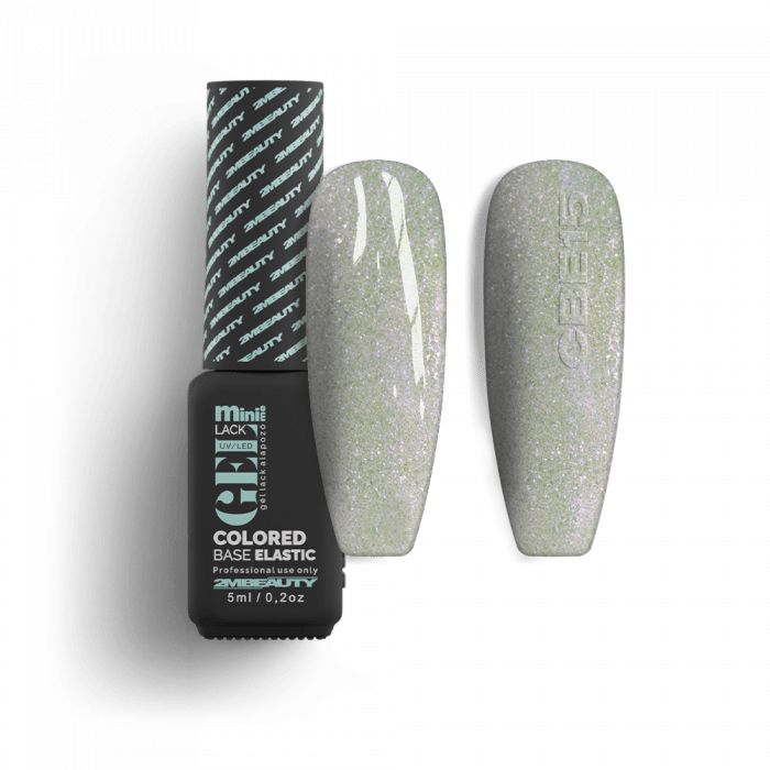 Gel Lack - Colored Base Elastic Shimmer CBE15:
Áttetsző alapon csillámos, közepesen sűrű, ren...
