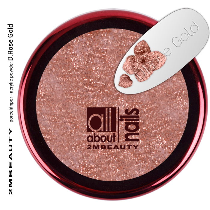 Porcelánpor - Diamond Rose Gold:
Átlátszó, építő porcelánpor rose gold gyémántszemcsékke...