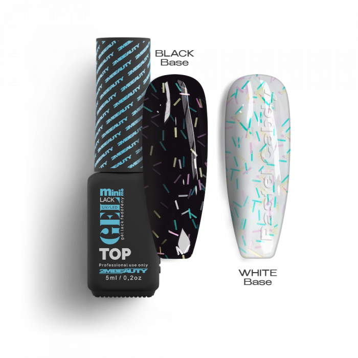 Pastel Candy Top Coat:
 
Vegyes pasztell színű díszítő szálakat tartalmazó fedőfény.
Kö...