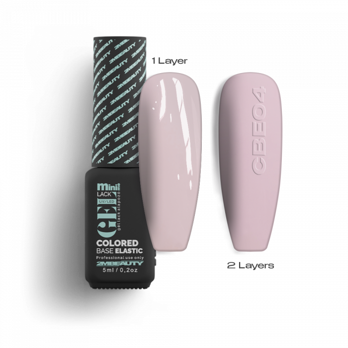 Gel Lack - Colored Base Elastic CBE04 - HEMA & TPO Mentes Gel Lack - Colored Base Elastic CBE04 - HEMA & TPO Mentes:
Milky rózsaszín árnyalatú, köze...