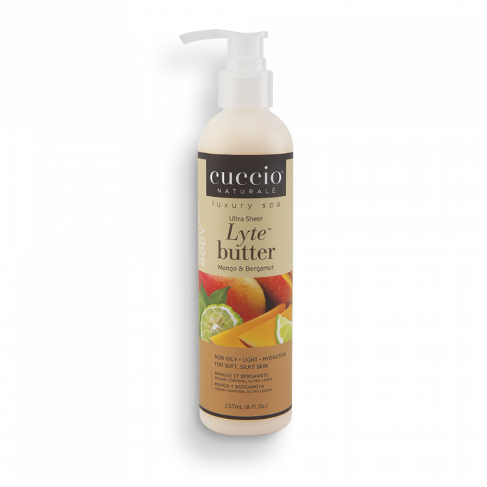 Cuccio Ultrakönnyű Testvaj Mangóval És Bergamottal - Lyte Butter Ultra Sheer Mango & Bergamot ...