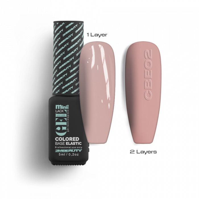Gel Lack - Colored Base Elastic CBE02 - HEMA & TPO Mentes:
Természetes árnyalatú, közepesen...