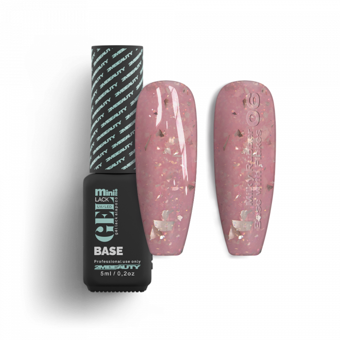 Gel Lack - Milky Rubber Base With Flakes 06 - HEMA & TPO Mentes Gel Lack - Milky Rubber Base With Flakes 06 - HEMA & TPO Mentes:
Közepes sűrűségű, te...