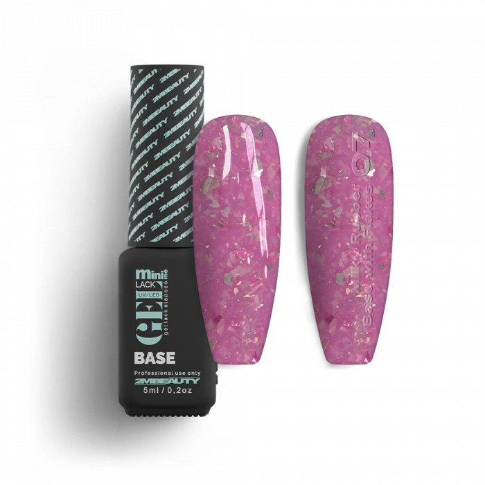 Gel Lack - Milky Rubber Base With Flakes 07 - HEMA & TPO Mentes Gel Lack - Milky Rubber Base With Flakes 07 - HEMA & TPO Mentes:
Közepes sűrűségű, r...