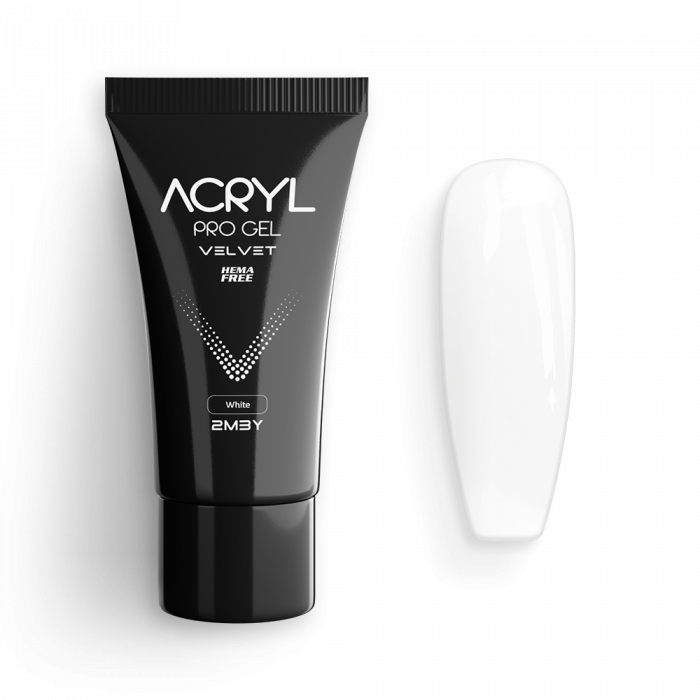 Acryl Pro Gel Velvet - White - HEMA Mentes Akrilzselé:

White acrylgel-ünk HEMA mentes, így nem...