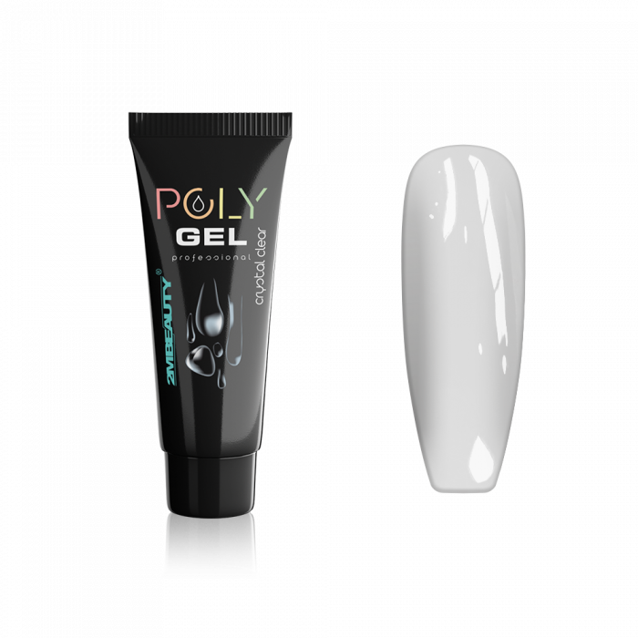 Polygel - Crystal Clear - HEMA Mentes Kristálytiszta Építőzselé:
Kristálytiszta polyzselénkk...