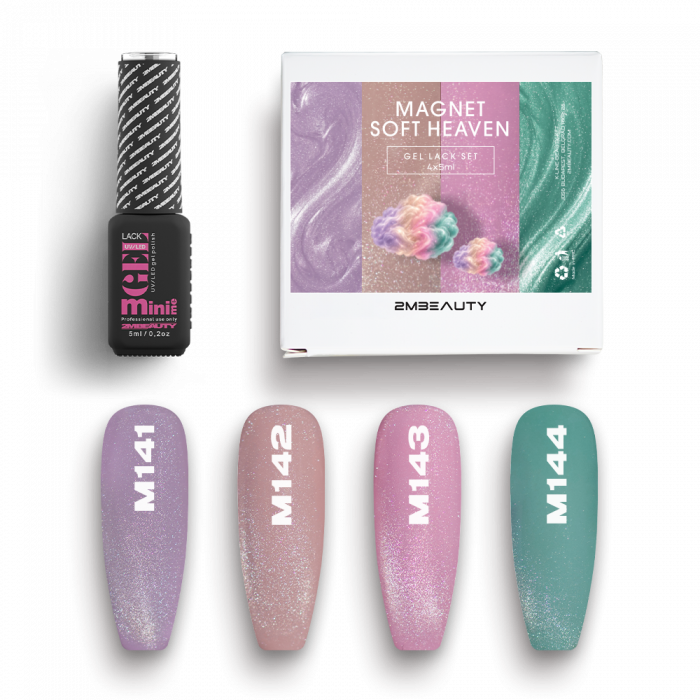 Gel Lack - Magnet Soft Heaven Set - HEMA Mentes:
A 2MBEAUTY Magnet Soft Heaven HEMA Mentes Gél Lak...
