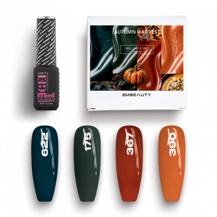 Gel Lack - Autumn Harvest Set - HEMA Mentes:
A szett tartalma:

Gel Lack - HEMA Mentes 622: Söt�...