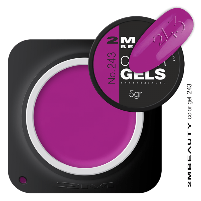 Színes Zselé - Matt 243 - HEMA Mentes: 
 
Lilás-pink színű matt color zselé, magas pigme...