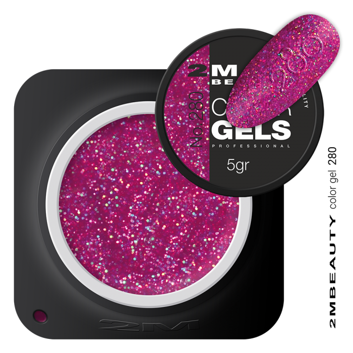 Színes Zselé - Csillámos 280 - HEMA Mentes: 
 
Pink színű color zselé, multicolor csill...