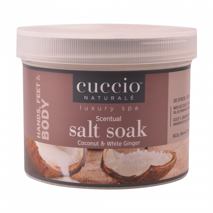 Cuccio kókuszos tengeri áztató só (Coconut pedicure scentual salt soak): A Cuccio tengeri só cs...