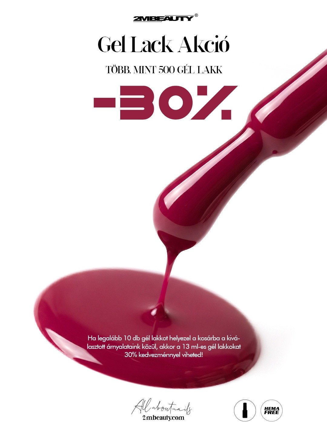 2MBEAUTY gél lakk akció