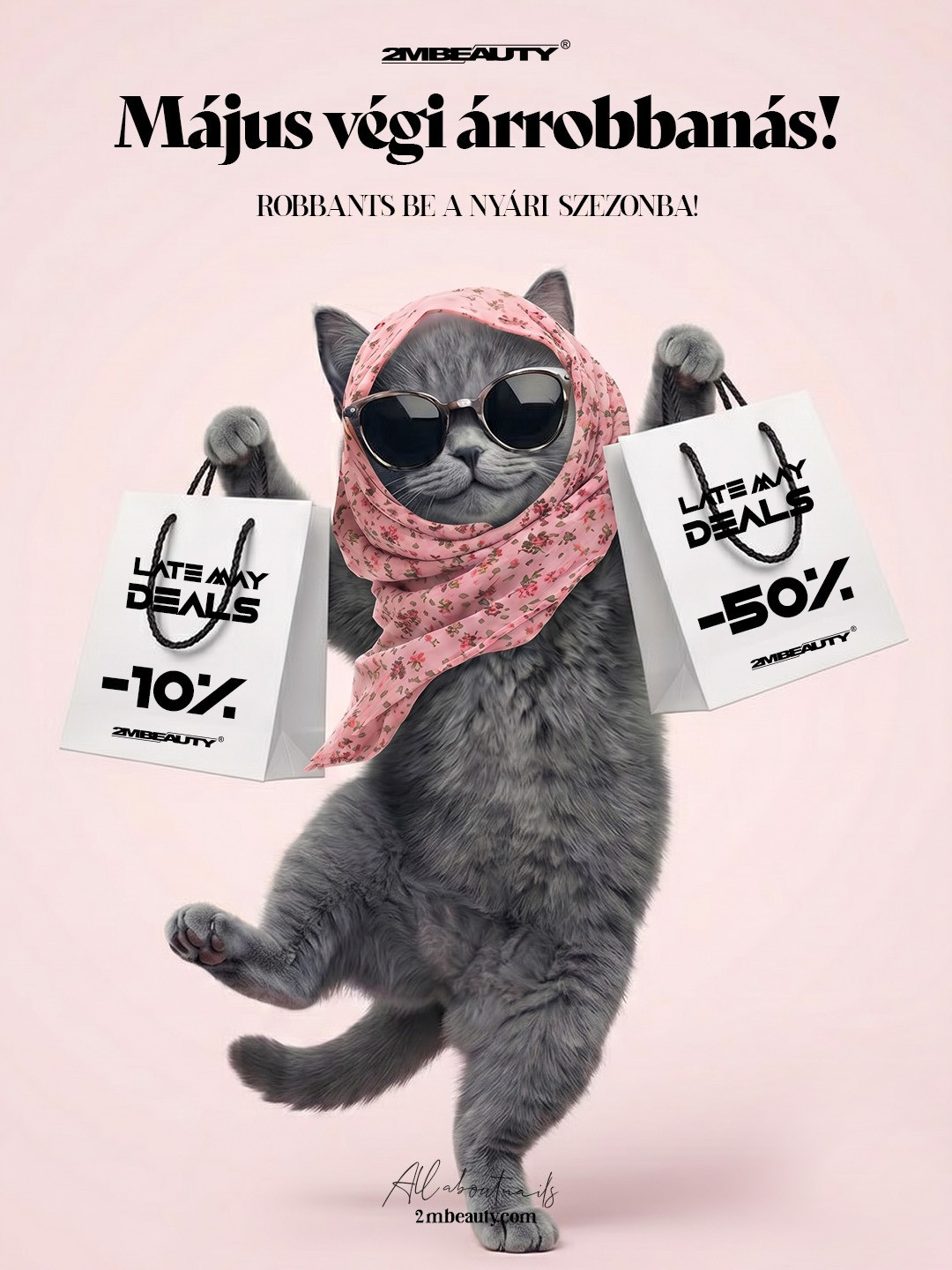 2MBEAUTY május végi árrobbanás, műkörmös termékek akár 50% kedvezménnyel