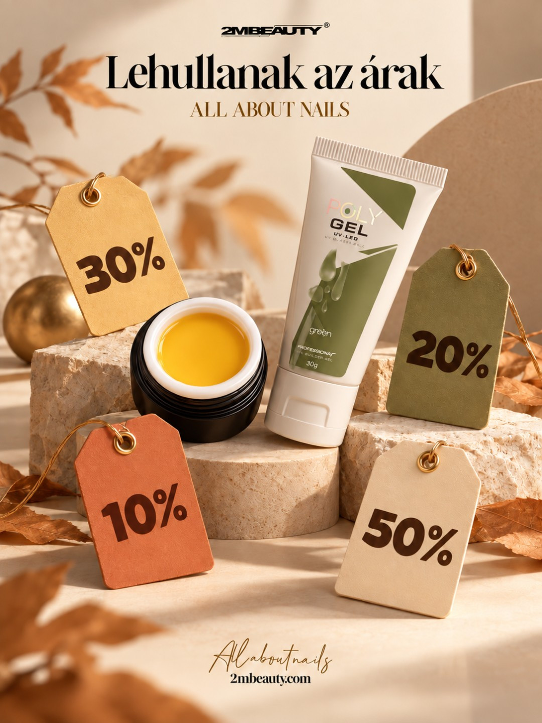Hullanak az árak – 2MBEAUTY őszi akció, 10–50% kedvezmény több mint 3000 termékre