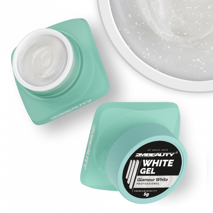 Glamour White Gel - HEMA Mentes Építőzselé (30g) (3)
