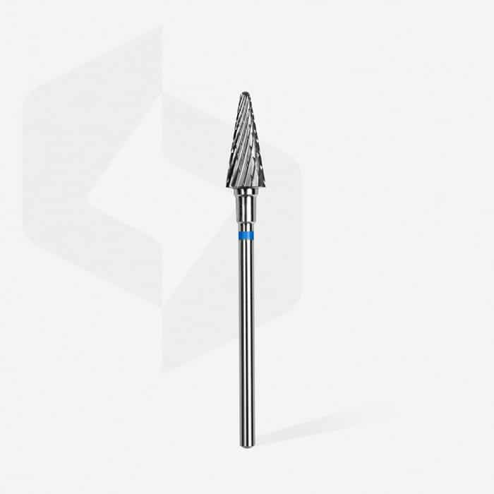 Staleks - Karbid Csiszolófej Kúp 6 mm | 14 mm Kék | Közepes | FT71B060-14 (2)