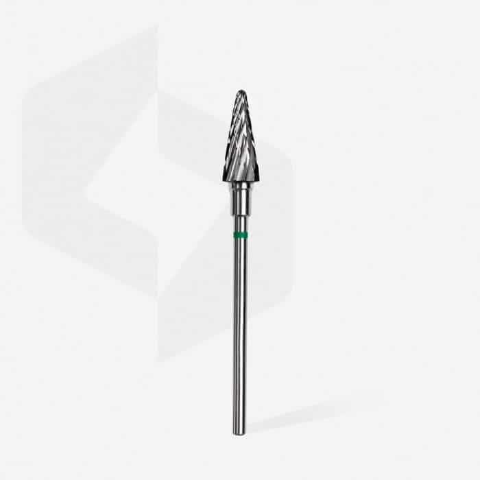 Staleks - Karbid Csiszolófej Kúp 6 mm | 14 mm Zöld | Durva | FT71G060-14 (2)