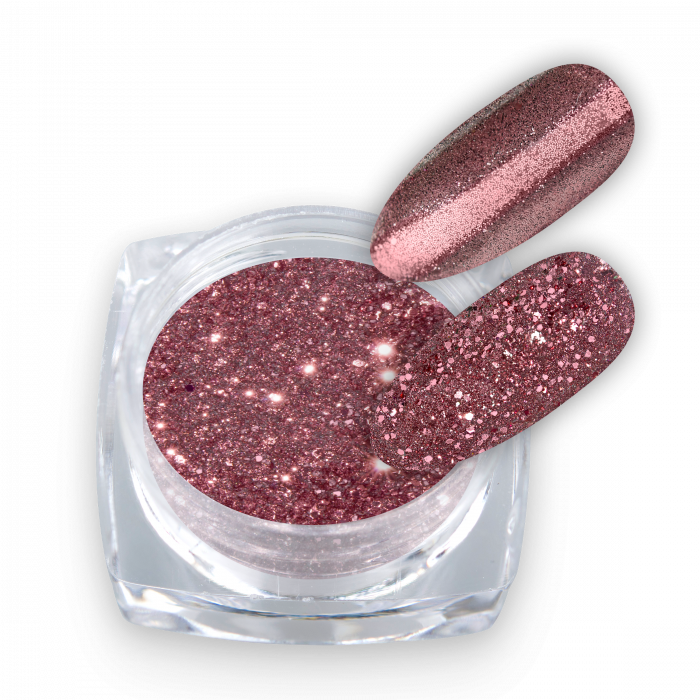 Glitter Laser Mix Rose Gold 02 csillámpor (2)