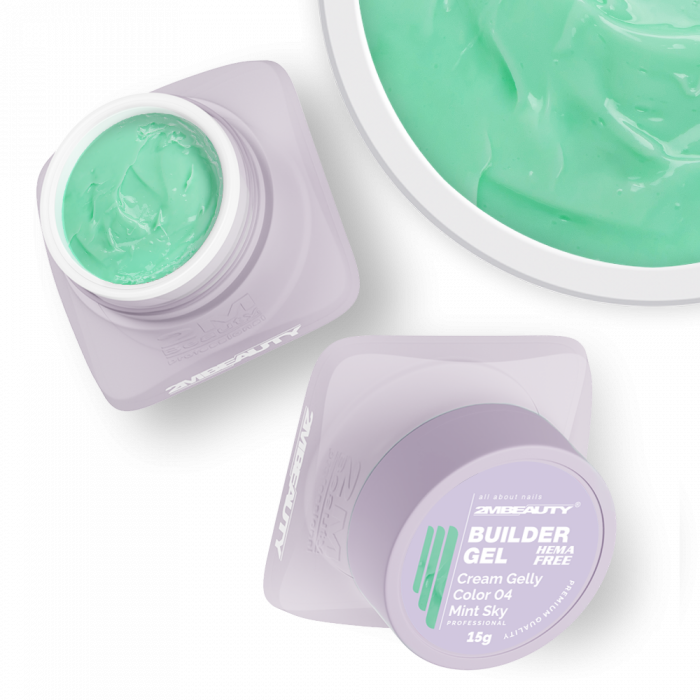 Cream Gelly Color 04 Mint Sky - HEMA Mentes Építőzselé (30g) (3)