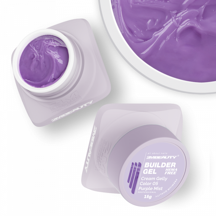 Cream Gelly Color 05 Purple Mist - HEMA Mentes Építőzselé (15g) (3)