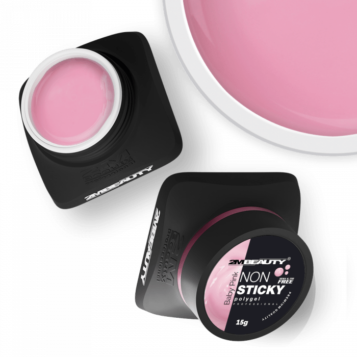 Non Sticky Polygel - Baby Pink - HEMA Mentes Építőzselé (30g) (2)