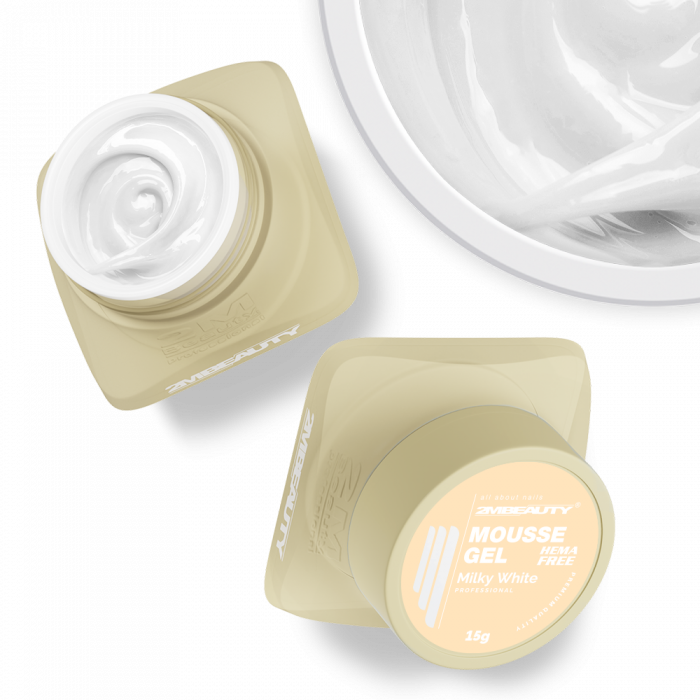 Mousse - Milky White - HEMA Mentes Építőzselé (30g) (2)