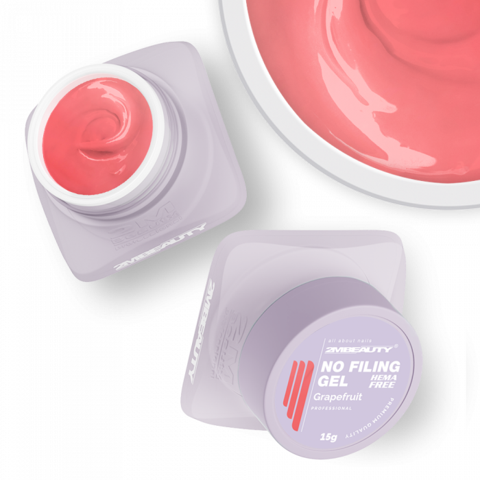 No Filing - Grapefruit - HEMA Mentes Reszelésmentes Építőzselé (15g) (3)