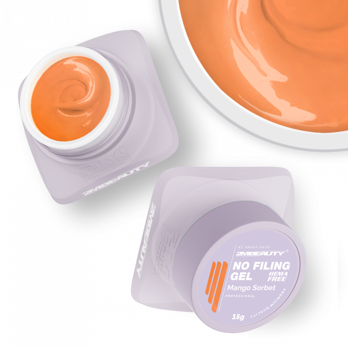 No Filing - Mango Sorbet - HEMA Mentes Reszelésmentes Építőzselé (15g) (3)