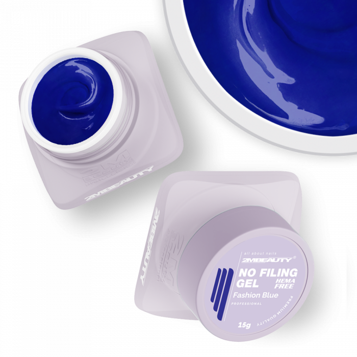 No Filing - Fashion Blue - HEMA Mentes Reszelésmentes Építőzselé (15g) (3)