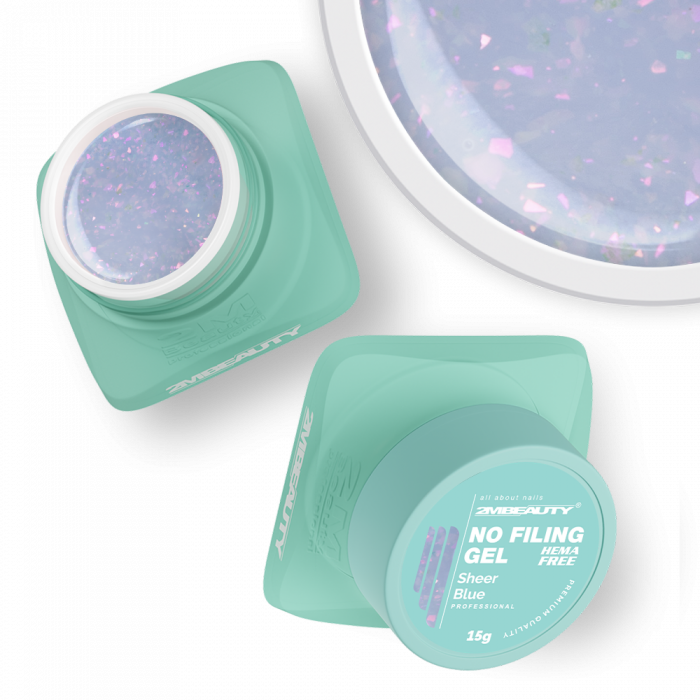 No Filing - Sheer Blue - HEMA Mentes Reszelésmentes Építőzselé (30g) (2)