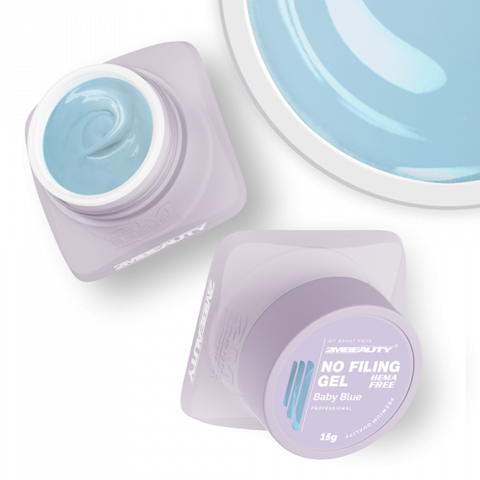 No Filing - Baby Blue - HEMA Mentes Reszelésmentes Építőzselé (15g) (2)