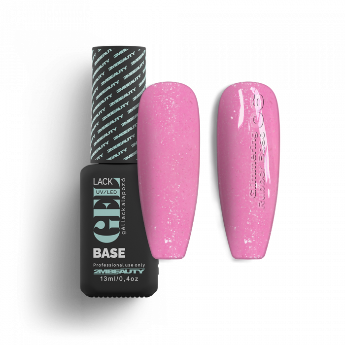 Gel Lack - Glimmering Rubber Base 06 - HEMA Mentes (13 ml) (3)