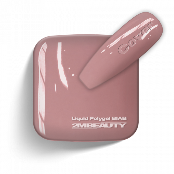 Liquid Polygel BIAB - Cover - HEMA Mentes Ecsetes Építőzselé (5ml - mini me) (2)