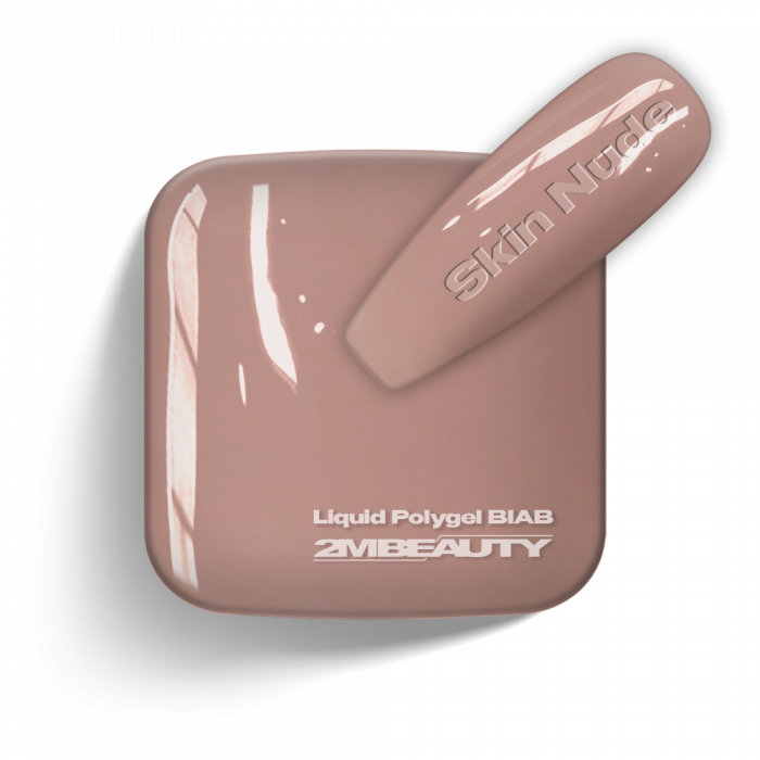 Liquid Polygel BIAB - Skin Nude - HEMA Mentes Ecsetes Építőzselé (5ml - mini me) (2)
