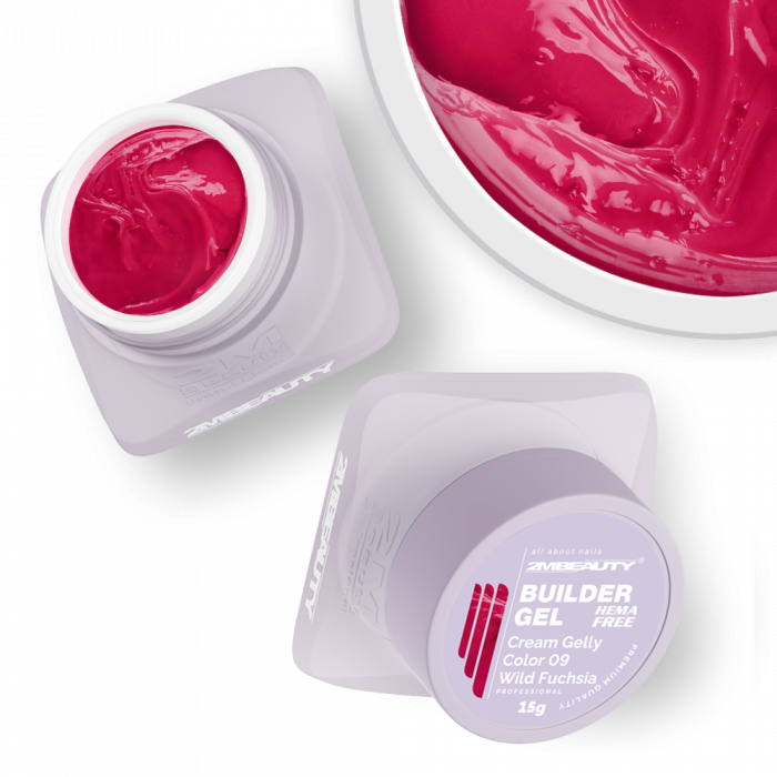Cream Gelly Color 09 Wild Fuchsia - HEMA Mentes Építőzselé (15g) (2)